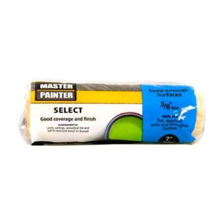 General Paint Master Painter 7" Select Roller Cover, 3/8" Nap, Knit, Semi Smooth - 698116